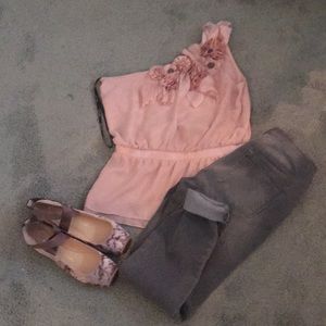 Bebe one shoulder top